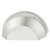 Hafele Design Deco Series H2315 Decorative Cup Handle, Zinc, Brushed Nickel, Center to Center: 64mm (2-1/2'')