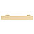 Hafele Design Deco Series H2360 Decorative Furniture Pull Handle, Zinc, Satin Brushed Gold, Center to Center: 128mm (5-1/16'')