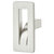 Hafele Design Deco Series H2355 Decorative Cabinet Vertical T-Knob, Zinc, Brushed Nickel, 1'' W x 1-1/4'' D x 2-1/16'' H