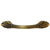 Hafele Keystone Retro Style Collection Handle, Antique Satin Brass, 127mm W x 20mm D x 24mm H, 76mm Center to Center