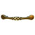 Hafele Keystone Woven Style Collection Handle, Antique Satin Brass, 120mm W x 18mm D x 21mm H, 76 Center to Center