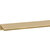 Hafele Cornerstone Series Tab Elite Decorative Cabinet Pull Handle, Aluminum, Matte Gold, 24-1/2'' W x 1-5/8'' D x 11/16'' H