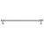 Hafele Cornerstone Series Tag Elite Traditional Cabinet Pull, Zinc, Winter Leather Handle with Matte Aluminum Base, Center to Center: 256mm (10-1/16'')