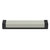 Hafele Cornerstone Series Tag Pull Decorative Cabinet Pull, Zinc, Winter Leather Handle with Black Base, Center to Center: 128mm (5-1/16'')