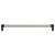 Hafele Cornerstone Series Tag Modern Decorative Cabinet Pull, Zinc, Winter Leather Handle with Black Base, Center to Center: 256mm (10-1/16'')