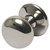 Hafele Mulberry Collection 1-1/4'' Dia. Round Knob in Polished Nickel, 32mm Diameter x 34mm D x 5mm Base Diameter