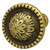 Hafele Classico Collection Knob in Rustic Brass, 27mm (1-1/16'') or 32mm (1-1/4'') Diameter