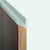 Hafele Design Deco Series Minimalist Extruded Continuous 55 Degree Handle, Aluminum, Matt 106AL37, 98-7/16'' W x 7/8'' D x 11/16'' H, Installed View