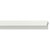 Hafele Design Deco Series Passages Shelf Profile Continuous Handle, Aluminum, White, 98-7/16'' W x 1-3/16'' D