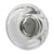 Hafele Amerock Glacio Collection Round Knob, Satin Nickel/ Clear, 44mm Diameter