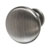 Hafele Amerock Allison Collection Round Traditional Knob, Antique Silver, 32mm Diameter