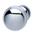 Hafele Bungalow Collection Knob in Polished Chrome, 36mm W x 28mm D x 24mm Base Diameter