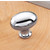 Hafele (1-3/8'' W) Oval Knob in Polished Chrome, 34mm W x 32mm D x 21mm H