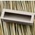 Hafele Antimicrobial Collection 4-1/5'' W Recessed Mortise Pull in Satin Nickel, 106mm W x 103mm D x 37mm H