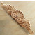 Hafele Wood Ornament, Onlay, Carved, Shell, 20'' W x 5/8'' D x 4-1/2'' H, Maple