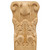 Hafele Acanthus Collection Onlay Ornament, Carved, 2-7/8'' W x 1-9/16'' D x 5'' H, Maple