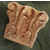 Hafele Acanthus Collection Onlay Ornament, Carved, 5-1/8'' W x 1-9/16'' D x 4-1/2'' H, Cherry