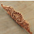 Hafele Wood Ornament, Onlay, Carved, Shell, 20'' W x 5/8'' D x 4-1/2'' H, Cherry