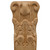 Hafele Acanthus Collection Onlay Ornament, Carved, 2-7/8'' W x 1-9/16'' D x 5'' H, Cherry