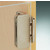 Hafele Aximat® 300 230° Inlay Glass To Wood Door Hinge in Matt Nickel