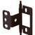 Hafele Partial Wrap Non-Mortise Decorative Butt Hinge with Minaret Finial in Dark Oil-Rubbed Bronze, Overall Height: 71mm (2-13/16'')