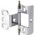 Hafele Full Wrap Non-Mortise Decorative Butt Hinge with Minaret Finial in Chrome Plated, Overall Height: 71mm (2-13/16'')