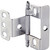 Hafele Full Wrap Non-Mortise Decorative Butt Hinge with Ball Finial in Chrome Plated, Overall Height: 63mm (2-1/2'')