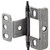 Hafele Full Wrap Non-Mortise Decorative Butt Hinge with Minaret Finial in Pewter, Overall Height: 71mm (2-13/16'')