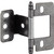 Hafele Partial Wrap Non-Mortise Decorative Butt Hinge with Ball Finial in Pewter, Overall Height: 63mm (2-1/2'')