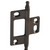 Hafele Elite Decorative Non-Mortised Butt Hinge with Minaret Finial in Oil-Rubbed Bronze, Overall Height: 75mm (2-15/16'')