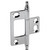Hafele Elite Decorative Non-Mortised Butt Hinge with Minaret Finial in Polished Chrome, Overall Height: 75mm (2-15/16'')