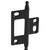 Hafele Elite Decorative Non-Mortised Butt Hinge with Minaret Finial in Black, Overall Height: 75mm (2-15/16'')