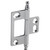 Hafele Elite Decorative Non-Mortised Butt Hinge with Minaret Finial in Satin Chrome, Overall Height: 75mm (2-15/16'')