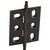 Hafele Elite Decorative Mortised Butt Hinge with Minaret Finial in Oil-Rubbed Bronze, Overall Height: 70mm (2-3/4'')