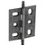 Hafele Elite Decorative Mortised Butt Hinge with Minaret Finial in Pewter, Overall Height: 70mm (2-3/4'')