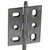 Hafele Mortised Butt Hinge with Minaret Finial in Pewter, Overall Height: 70mm (2-3/4'')