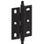 Hafele Elite Decorative Large Mortised Butt Hinge with Minaret Finial in Black, Overall Height: 90mm (3-1/2'')