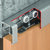 Hafele Slido D-Line 11 50P or 80P Sliding Door Hardware Retail Kit, Track (2m) 78-3/4" Length, with Stoppers and Soft Close Option, Closer View