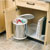 Hafele Built-In Pivot-Out Waste Bin for Swing Out Behind Door