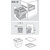 Hafele Euro Cargo S Built-In Pull-Out Bottom Mount Double Waste Bin with Soft Close, 502.73.901, 3610-47