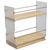 Hafele Individual Pull-Out Spice Rack, Birch and Stainless Steel, 4" W x 10-3/4" D x 10-3/4" H