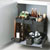 Hafele Kitchen Tower 600 Base Unit Pull-Out, Silver, Steel/Plastic, for 24" Frameless Cabinets