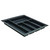 Hafele Sky Cutlery Tray, for 21'' Deep Drawer, Slate Gray, Plastic, Trimmable Width: 16-1/8'' - 17-11/16''