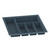 Hafele Sky Cutlery Tray, for 21'' Deep Drawer, Slate Gray, Plastic, Trimmable Width: 18-1/8'' - 19-11/16''