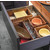 Hafele "Fineline" Move Kitchen Storage Box 1, Birch, 8-5/16"W x 16-11/16"D x 4-3/4"H