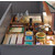 Hafele "Fineline" Move Kitchen Storage Box 2, Birch, 8-5/16"W x 8-5/16"D x 4-3/4"H