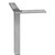 Hafele Corner Furniture Foot, Brushed Steel, 433mm (17-1/16") H