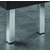 Hafele Square Table Leg, Stainless Steel