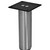 Hafele Mini Round Table Leg, Stainless Steel, 50mm Dia., 152mm H (2" Dia., 6"H)