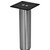 Hafele Mini Round Table Leg, Stainless Steel, 50mm Dia., 203mm H (2" Dia., 8"H)
